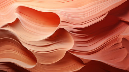 Close-up of sandstone layers in Antelope Canyon, Page, Arizonaの素材