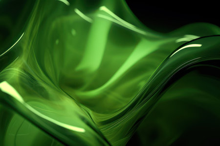 abstract green background with some smooth lines in it (see more in my portfolio)の素材