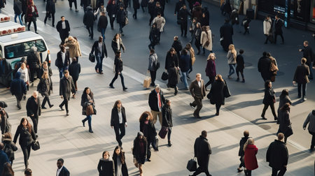 People visit Milan Fashion Week Fall / Winter 2019/2020 in Milan.の素材