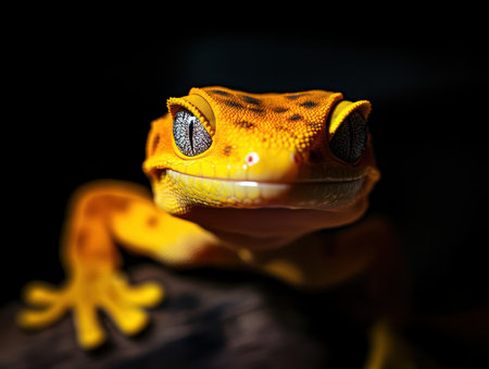 Yellow leopard gecko (Eublepharis macularius)の素材
