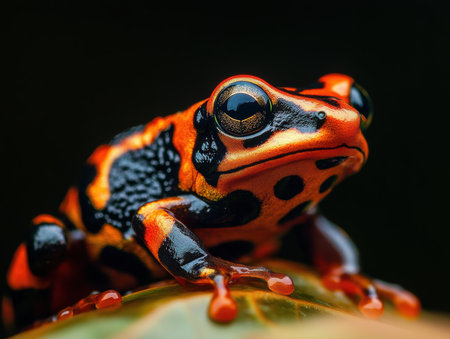 Red poison dart frog (Dendrobates tinctorius)の素材