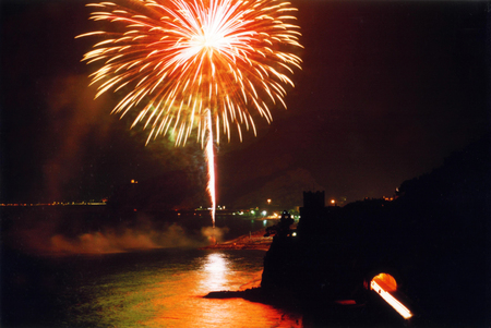 show of fireworksの写真素材