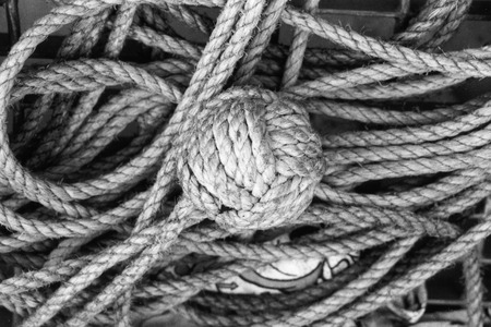 seafaring knot monkey fistの写真素材