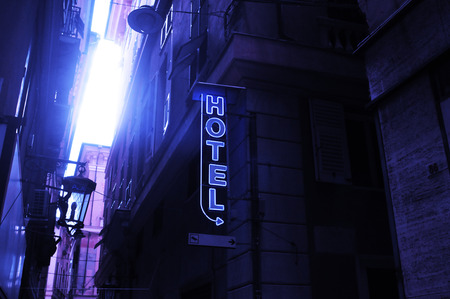 alley of Genoa; Liguria, Italyの写真素材