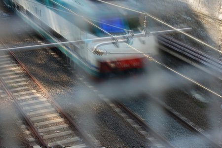 running train background.