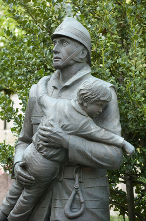 Memorial of fireman background.の写真素材