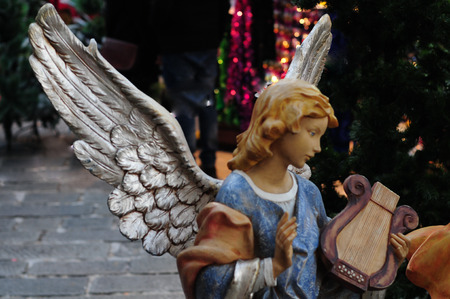 statues of the nativity sceneの写真素材