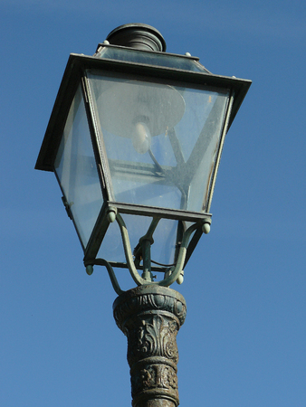 single street lampの写真素材
