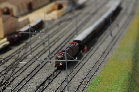 toy trainsの写真素材