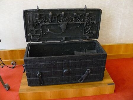 ancient safe of the first founded banksの写真素材