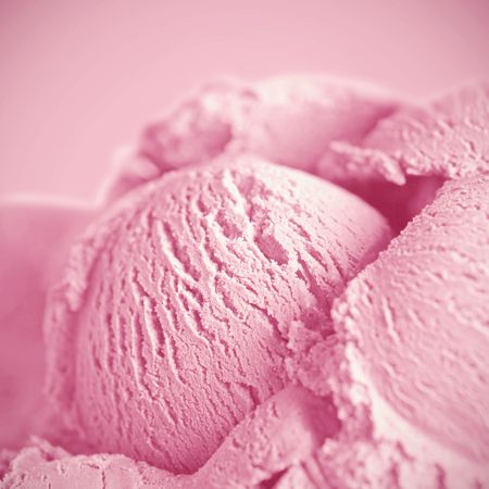 pink ice creamの写真素材