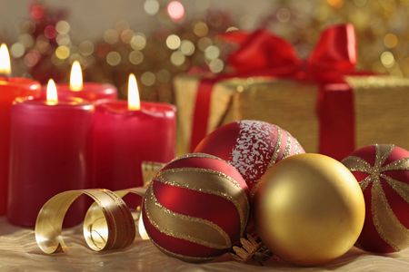 christmas ballsの写真素材