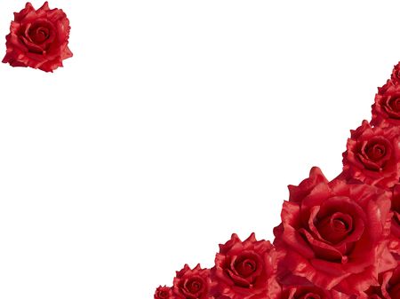 collage of red rosesの写真素材