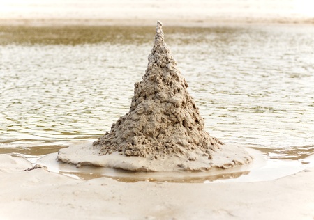 sand castleの写真素材