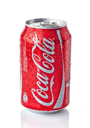 Riga, Latvia - April 09, 2014  Wet Can of Coca-Cola Classic  Coca-Cola is one of the worlds favorite...