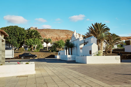 LANZAROTE, SPAIN - DECEMBER 02, 2017: View of Teguise town in Lanzarote, Canary Islands, Spainのeditorial素材
