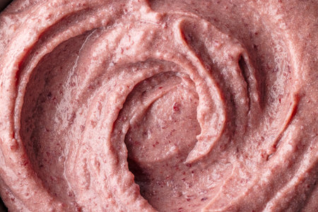 close up of mashed red beans background