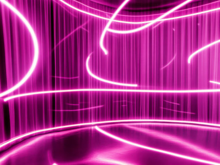 abstract neon lights background --chaos 15 --ar 4:3 --style raw --personalize 2spiscu --stylize 150 --weird 200 --v 6.1 Job ID: 566db4ec-c355-4de2-8aea-3259ca24fcb6の素材
