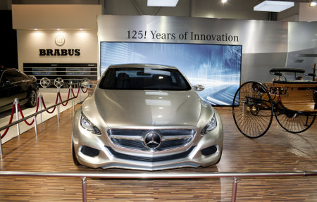SOFIA, BULGARIA - JUNE 19: Mercedes F 800 concept car at Sofia International Motor Show 2011のeditorial素材