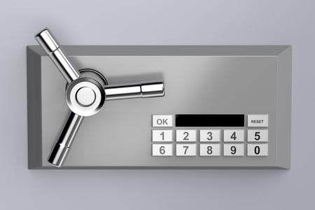 Bank safe with digital lock