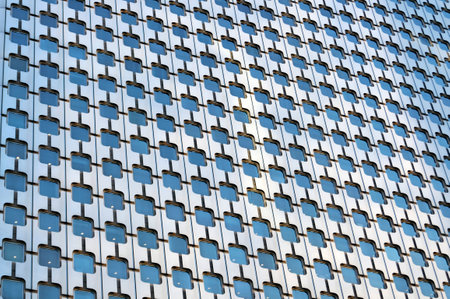PARIS, FRANCE - SEPTEMBER 29, 2015: Facade of Tour Ariane skyscraper in La Defense business district in Paris, Franceのeditorial素材