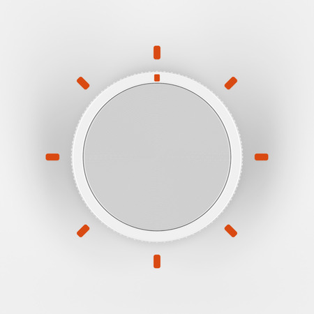 Control knob for different types of devices, top viewの写真素材