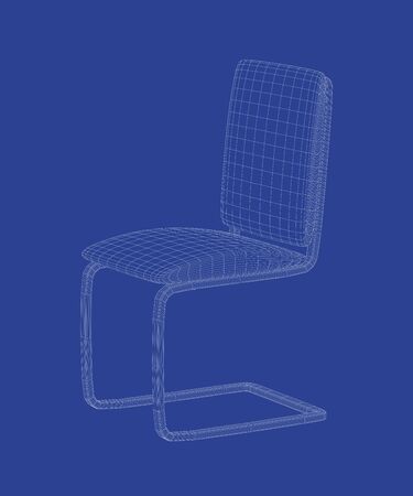 3D design of modern office or dining chairの写真素材