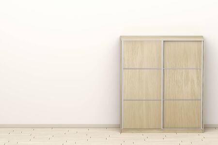 Wood wardrobe with sliding doors
の写真素材