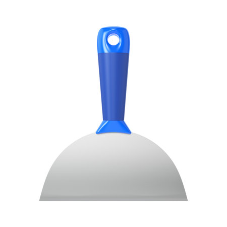 Wide building spatula isolated on white backgroundの写真素材