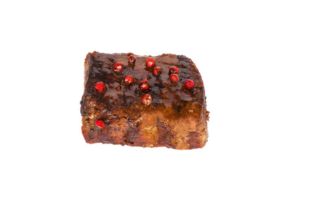 Big beef steak isolated on white backgroundの写真素材