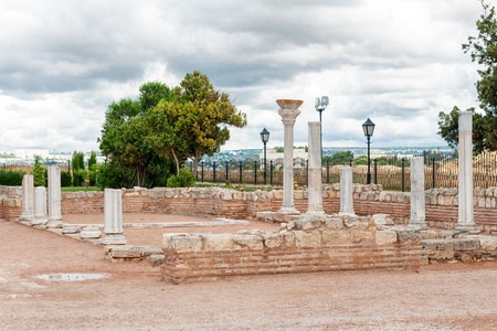 The remains of the ancient city of Chersonesus. Founded by the ancient Greeks. Hersones ruins,...