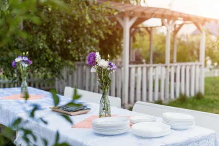 Table Setting Food Celebration Party Conceptの写真素材