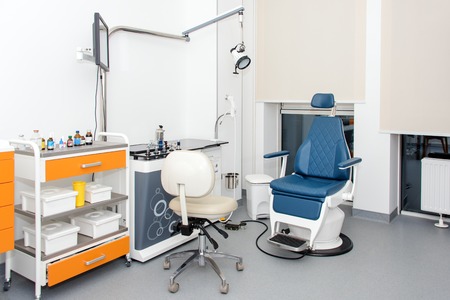 Modern dental practice. Dental chair and other accessories used by dentists. Dentist Office, Dental...