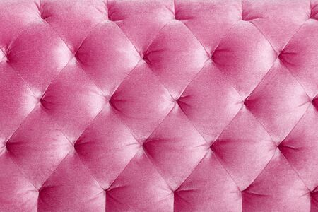 Luxury velour quilted sofa upholstery, home decor texture or background. Furniture design, classic interior and royal vintage material concept.の写真素材
