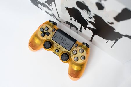 KIEV, UKRAINE - November 07, 2019: Death Stranding Limited Edition PS4 Pro. Sony PlayStation 4 game...