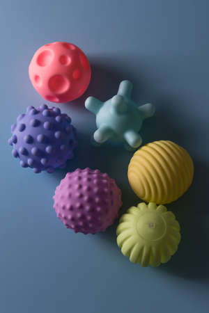 Sensory balls for kids, textured plastic multi ball set for babies and toddlers, colorful soft...