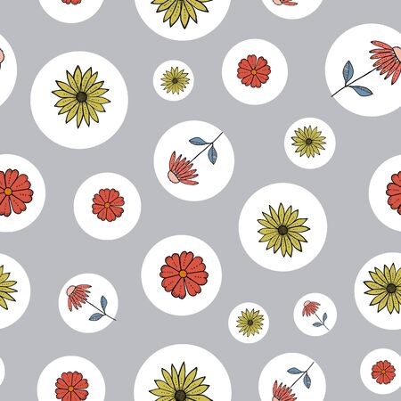 Bright floral pattern background. Perfect for all paper and fabric applications.のイラスト素材