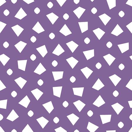 Simple shapes seamless purple pattern background.のイラスト素材