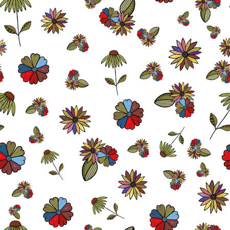 Pretty fresh ditsy pattern background.の写真素材
