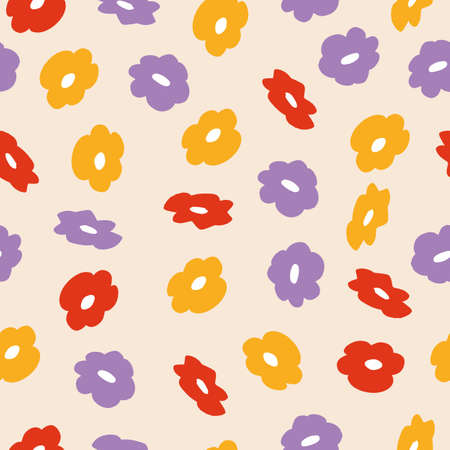 Pretty seamless vector multi-coloured pattern background.のイラスト素材