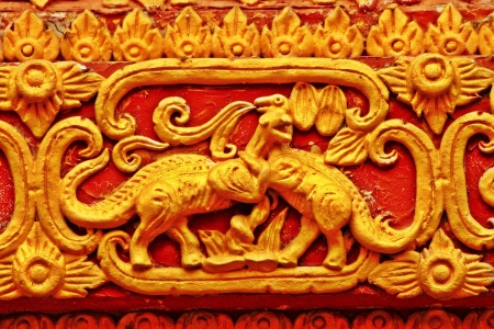 thai temple watplaputtabattakpaの写真素材