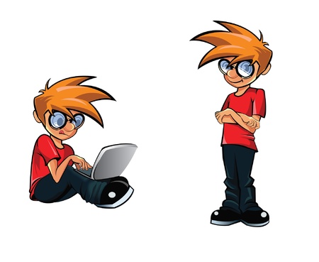 Smart guyのイラスト素材