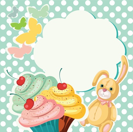 Cake Banner vectorのイラスト素材