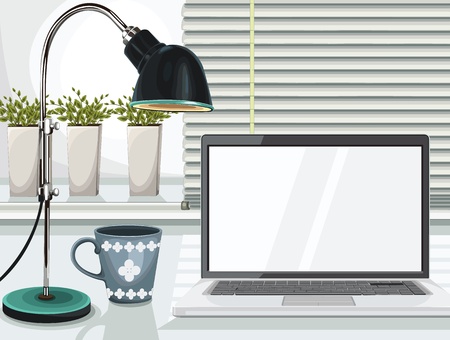 Desktop vectorのイラスト素材