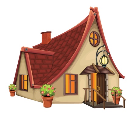Fantasy House vectorのイラスト素材