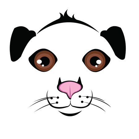 Muzzle Dogのイラスト素材