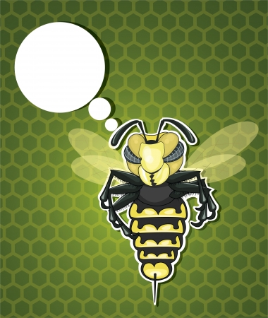 Thinking Beeのイラスト素材