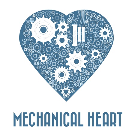 mechanical heartのイラスト素材