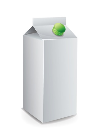 Milk Carton Templateのイラスト素材