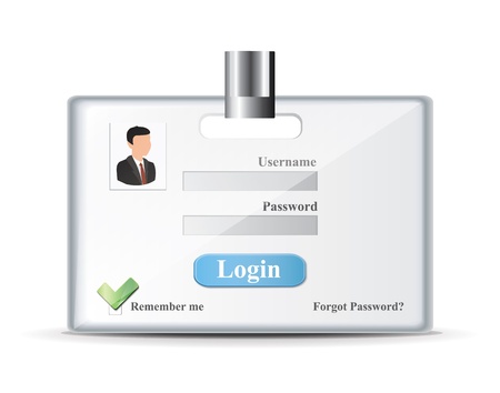 Login Form のイラスト素材